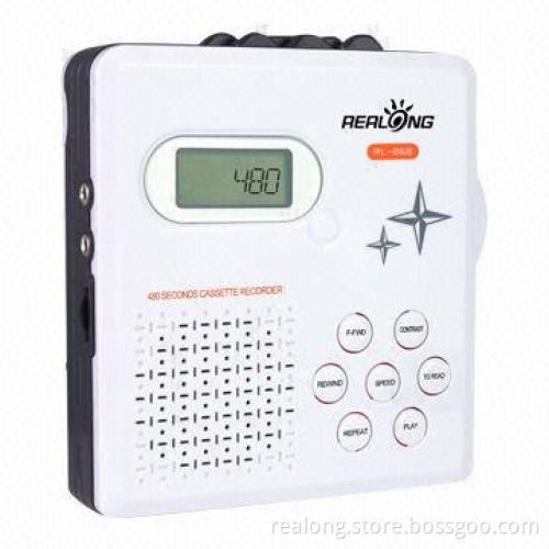 Tape repeater with 480-second repetition and recording functions
